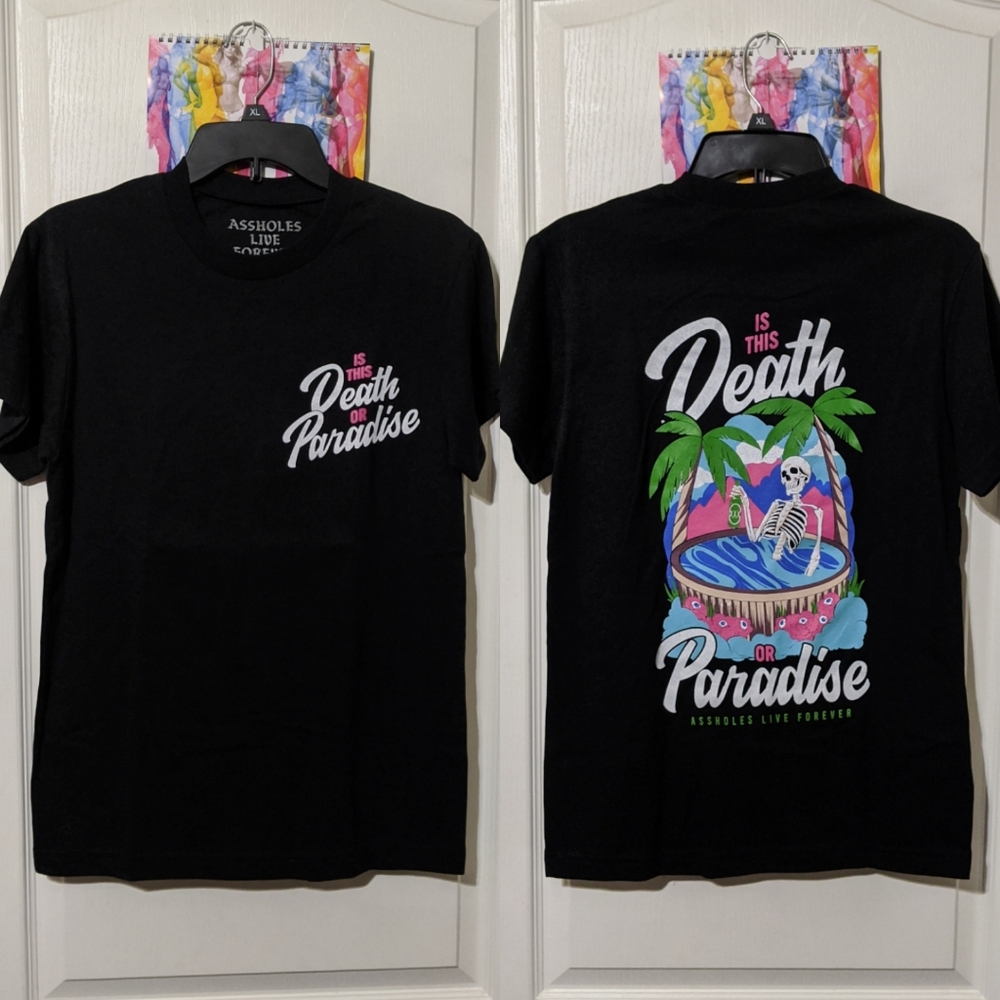 Assholes Live Forever ALF Linda Finegold Death Paradise Short Sleeve T-shirt Sm
